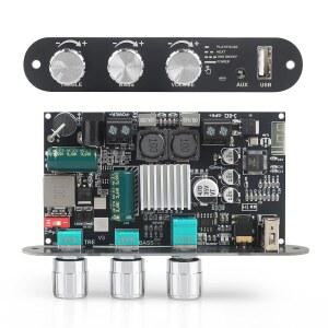 TWS 100W 출력 차량용 앰프 와이드 전압 입력 924V USB /AUX / Bluetooth를 지원하는 우지 오디오 ZK1001U 모노 보드