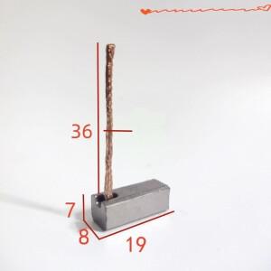 구리 카본 브러시 7x8x19mm 자동차 냉각 팬 20 개