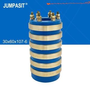 Jumpasit 탄소 브러시 슬립 링 6 방향 산업용 회전 전도성 30x60x107-6