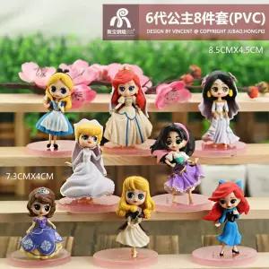데스크탑 장 벨라 PVC 라푼젤 오 액션 공주 인어 피규어