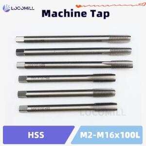 LOCO 머신 탭 롱 렝스 익스텐드 HSS 스트레이트 플루트 우/좌 나사산 M2-M16 100mm