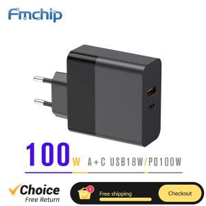 5V1A어댑터 FMCHIP 100W GAN 어댑터 USB CARICABATTERIE 납땜 PD HS01 USBA QC 인두 TS101 노트북 충전