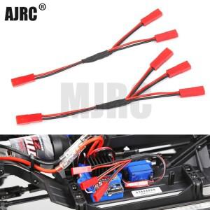 Ajrc 3 in 1 케이블 ESC 전원 공급 장치 외부 배선 JST 1/10 RC 크롤러 자동차 디펜더 TRX6 유닛 브롱코용