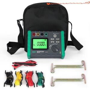 DUOYI 4100A 전문 디지털 접지 저항 테스터 2/3선 AC 600V 로커 디자인 및 검사용