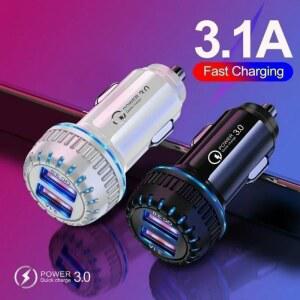 5V1A어댑터 차량용 USB 고속 충전기 더블 포트 36W 어댑터 전화