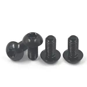 티타늄 볼트 M5 x 12mm MTB 자전거 물병 홀더 나사 4개 세트(블랙)