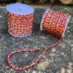 오색 매듭끈 팔찌재료 공예 실 DIY 다용도 제작 끈 세트