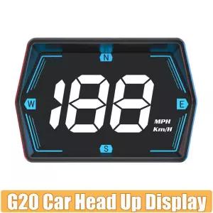 G20 자동차 헤드업 디스플레이 GPS HUD 스마트 계량기 자동 과속 경보 속도 나침반 전자 액세서리 허드