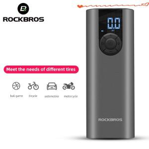 ROCKBROS-자전거 펌프 사이클링 전기 고압 빠른 무선 인플레이션 오토바이 휴대용 자전거 액세서리