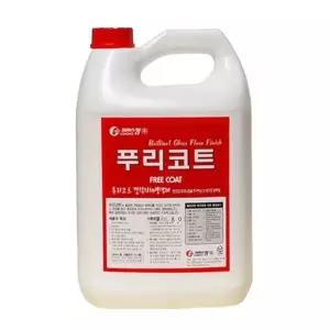 바닥관리용 푸리코트 왁스 3.75L 바닥광택제 바닥 왁스 준공청소 대리석 시공 광택