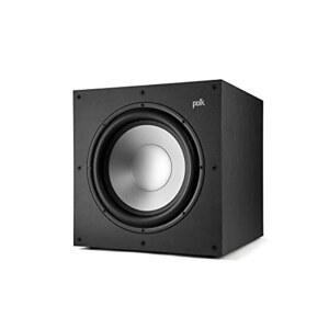 포크 모니터 XT12 POWER LOGIC 서브 - 12인치 밸런스 우퍼 및 100W 클래스 A/B 앰프 저공명 MDF 캐비닛 탈착식 그릴 돌비 애트모스 DTSX 호환 홈 시어터 서브우퍼 미드나잇 블랙