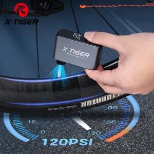 X-TIGER120PSI 전기 자전거 펌프 미니 휴대용 충전식 타이어 팽창기 오토바이
