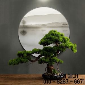 중국 시뮬레이션 환영 소나무 분재 심기 녹색 식물 집 입구 부드러운 거실 호텔 신제품