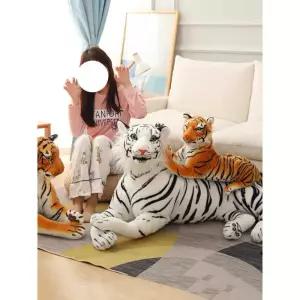 대형 호랑이인형 리얼한 봉제인형 동물 장난감 쿠션 장식용 애착인형