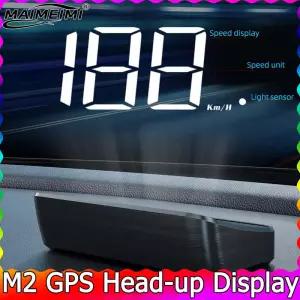 M2 GPS HUD 헤드업 디스플레이 자동차 범용 속도계 KMH USB 케이블 플러그 앤 플레이 베이더우 듀얼 위성