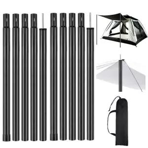 텔레스코픽 텐트 폴 2 개의 범용 조정 가능한 알루미늄 캠핑 천막 세트 Sun Sail Shelter Rods Tarp Tent