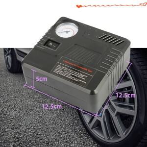 DC 12V 타이어 팽창기 도구 자동차 비상용 공기 펌프 압력 게이지 시가 라이터 커넥터 소형 및 휴대용 고품
