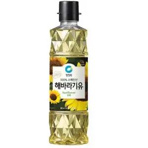 청정원 해바라기유 900ml 볶음 튀김 식용유 답례품 명절 선물
