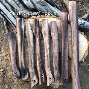 호환 27-43cm Aoka 나무 탄화 도끼 핸들 도구 액세서리 Tomahawk 전투 도끼 생존 장비 야외 캠핑