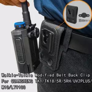 퀵 릴리스 라디오 벨트 클립 마운트 UV5R/UV2PLUS/UVK1/9D 무전기용 양방향 허리 브래킷 액세서리