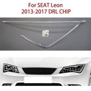 SEAT 레온 주간 주행등 2013-2017 차량용 DRL 칩 백색광 헤드라이트 수리 부품용 가이드 바 엔젤 아이