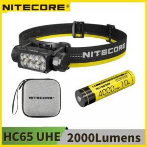 HC65 UHE 헤비 램프 흰색 캠핑용 빨간색 듀티 루멘 2000 금속 충전식 USB