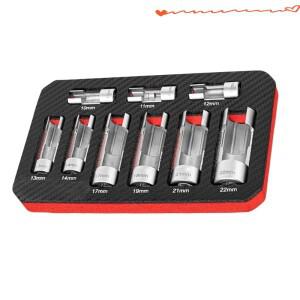 9Pcs 자동차 O2 산소 센서 오프셋 렌치 리무버 도구 및 스레드 체이서 10-22mm Dropship