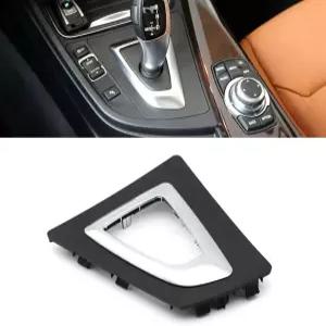 굿디 BMW 3 4 시리즈 블랙 기어 변속 프레임 커버 컨트롤 박스 노브 패널 트림 교체 F30 F31 F34 F35 F32
