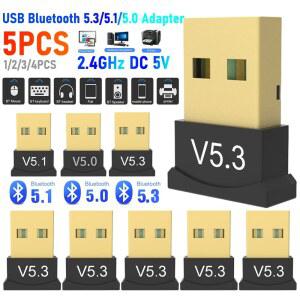 호환 USB 블루투스 어댑터 송수신기 BT5 3/BT5 1/BT5 0 블루투스 오디오 수신기 USB 동글 무선 어댑터 PC/노트북용