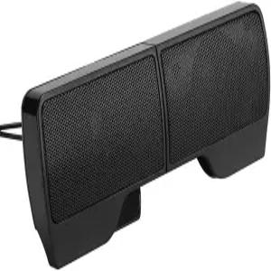 데스크톱 PC용 HERCHR 컴퓨터 스피커 USB 플러그인 유선 노트북 사운드바 2W+2W 탈착식 4 미니 스테레오