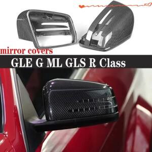 메르세데스 벤츠 GLE ML 클래스 G500 W166 쉘 후방 미러 캡 카본 파이버 리어뷰 케이스 커버 바디 키트