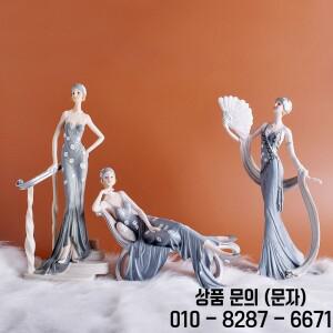 북유럽 소녀 뷰티 피규어 송진 장식품 결혼 선물 홈 룸 테이블 여성 인형 공예품 상점 카페 조각