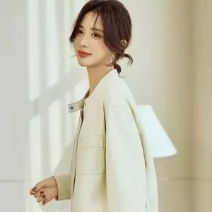와칸다 청 여자 여성용 봄 코트 야구 점퍼 쇼트 집업야구항공 라운드 잠바 KKE1