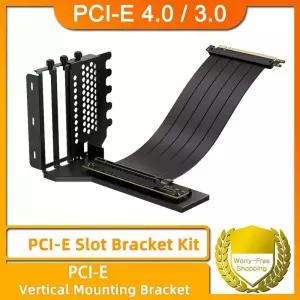 GPU 수직 장착 브래킷 키트 PCIe 4.0/3.0 X16 라이저 케이블 200mm 그래픽 카드 스티어링