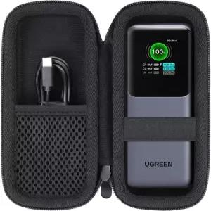 UGREEN 넥소드 파워 뱅크 20000mAh 130W/165W 휴대용 충전기와 호환되는 바발 하드 여행용 케이스 해당