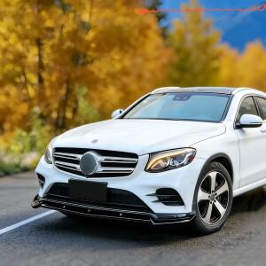 메르세데스 벤츠 GLC 클래스 X253 AMG 2016-2019 프리 페이스리프트 튜닝 바디킷용 3피스 글로스 블랙 자동