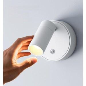 조명 무선 벽부착식 인테리어 화이트 2000MAH 카페 충전식 3000K 스포트라이트