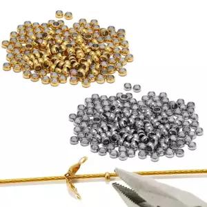 100pcs 스테인레스 스틸 볼 크림프 엔드 비즈 Dia1.5/2/2.5/3/3.5/4mm Diy 쥬얼리에 대 한 스토퍼 스페이서