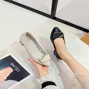 5cm 여성 사계절 면접구두 쿠션 미들힐 펌프스 빅사이즈 구두 129703