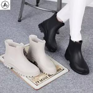 [애슬릿] 여름 부츠 발편한 첼시 숏 장마 캐주얼 통굽 장화 3cm