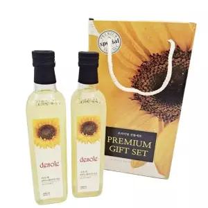 500ml 해바라기 씨 오일 명절 해바라기유 선물 선물용 2병