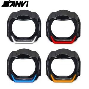 SANVI LED 엔젤 아이즈 블랙 슈라우드 (1.5/1.8/3.0인치 원형 프로젝터 렌즈용) 화이트 옐로우 레드 DRL 커