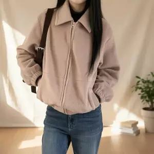 여성 보아퍼 카라 집업자켓 재킷 외투 겉옷 아우터