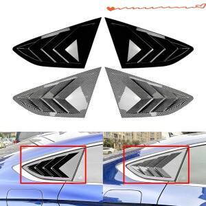 아우디 A5 Sportback 4 도어 2017-2024 용 2Pcs 자동차 뒷 창 사이드 벤트 셔터 루버