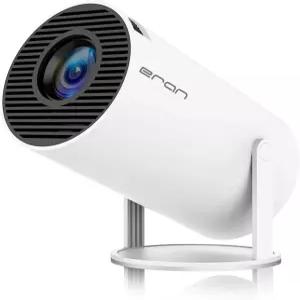미니 프로젝터 HY300 PRO 휴대용 듀얼 밴드 WIFI6 5G 무선 5.0 블루투스 안드로이드 11 180 회전 가능 자동