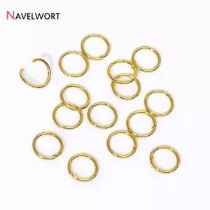 14K/18K 골드 도금 황동 오픈 점프 링 분할 쥬얼리 용 커넥터 DIY 패션 결과 만들기