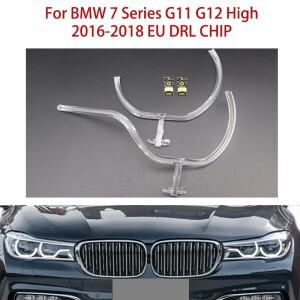BMW 7 시리즈 G11 2016-2018 LED 유럽형 화이트 자동차 DRL 칩 밸러스트 엔젤 아이 주간 주행등