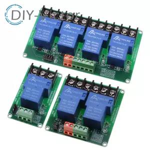 옵토커플러 솔레이션 릴레이 모듈 하이 및 로우 트리거 지원 1/2/4 채널 30A 5V 12V 24V DC30V AC250V 10A