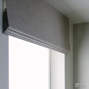 블라인드 커튼 모던 코튼 린넨 99 차양 로마 거실용 가지 20 암막 이상의 원단