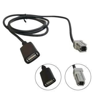 호환 차량용 Aux 오디오 미디어 와이어-USB 어댑터, 도요타 렉서스 차량용 Aux 오디오 미디어 와이어-USB 어댑터, 100cm